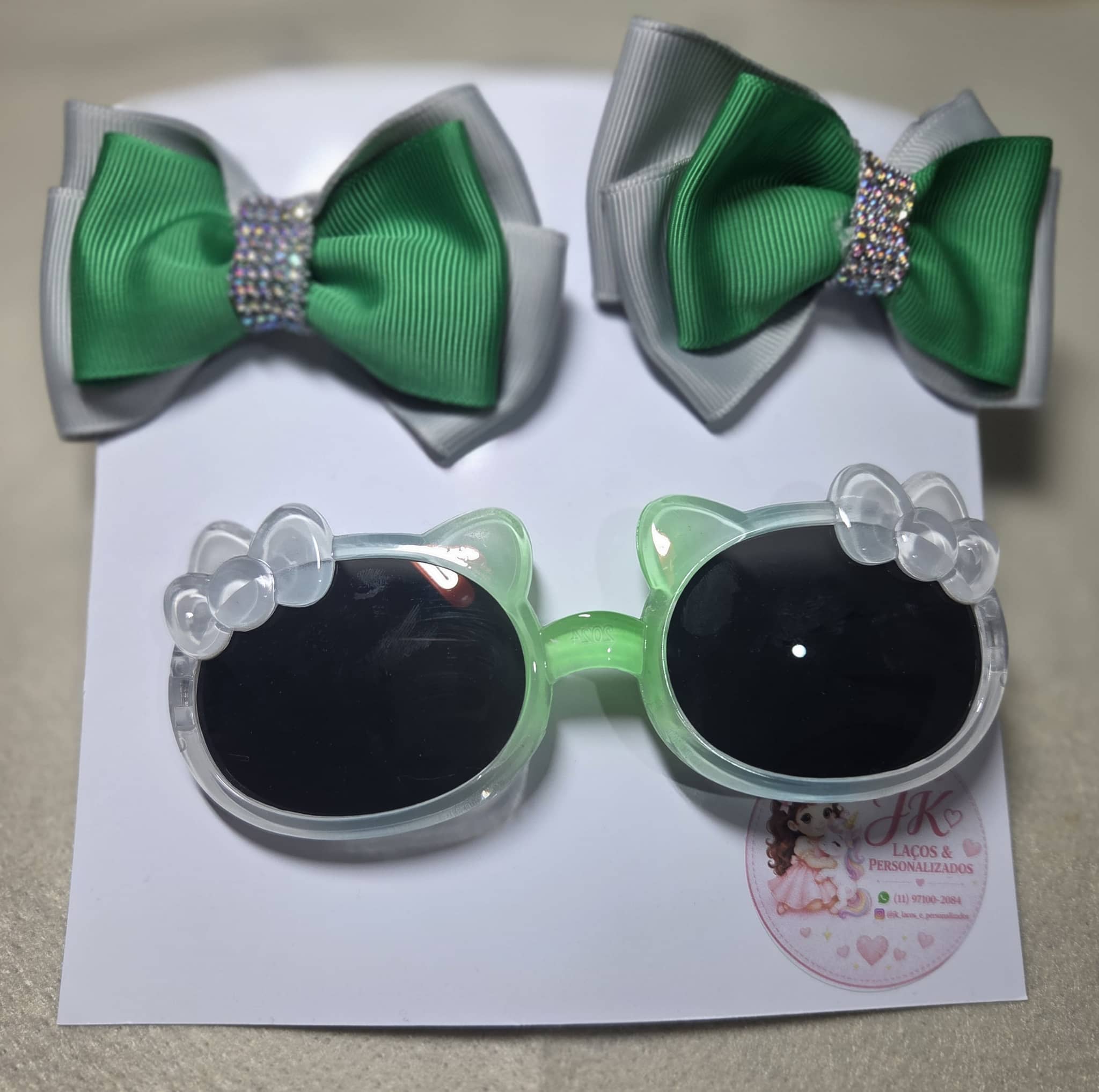 Verde com Cinza