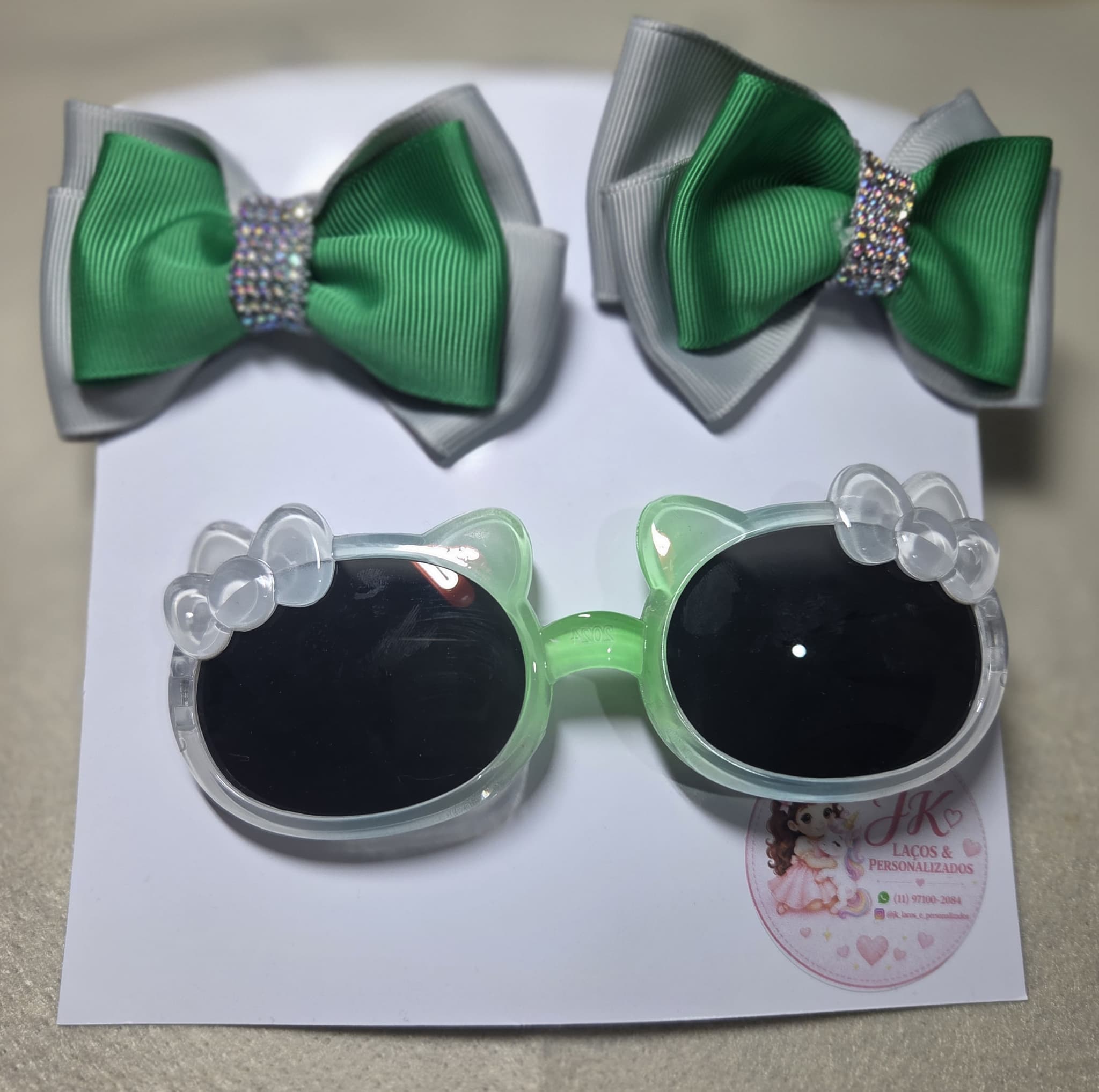Verde com Cinza
