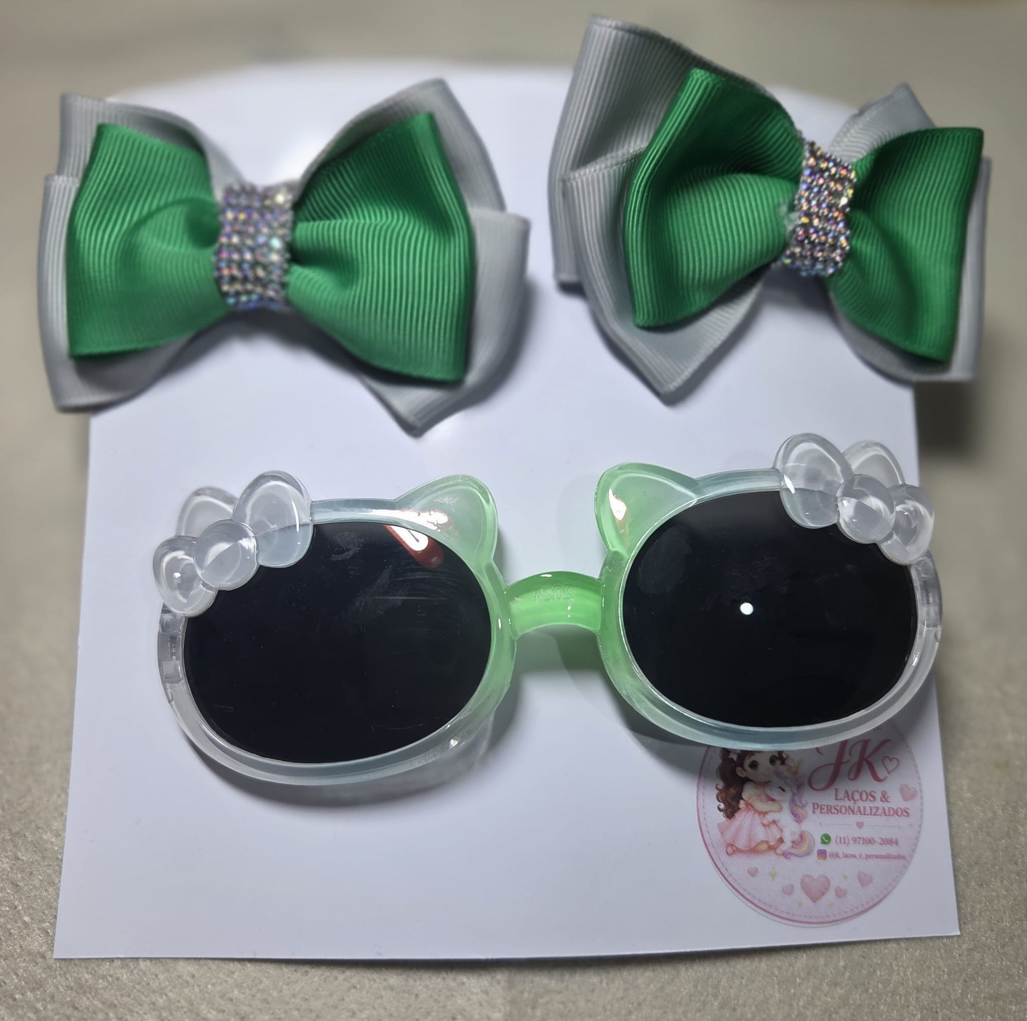 Verde com Cinza